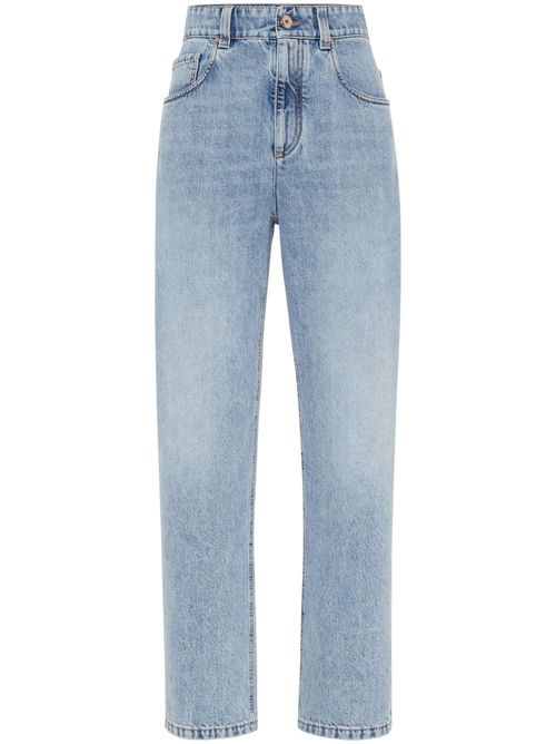 Straight-leg denim jeans - Blue