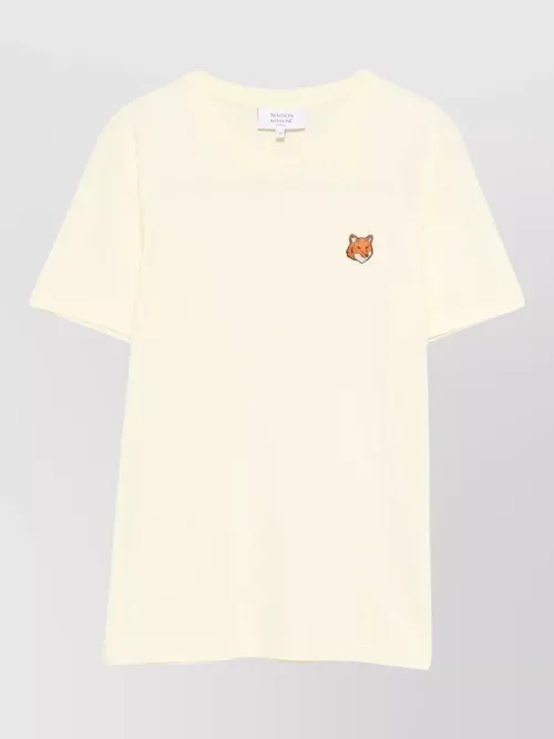 Maison Kitsuné - fox head cotton crew neck t-shirt