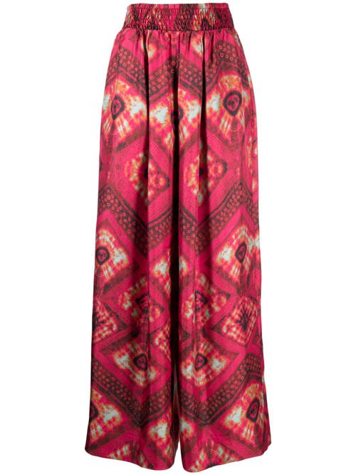 Clemence wide-leg trousers - Pink