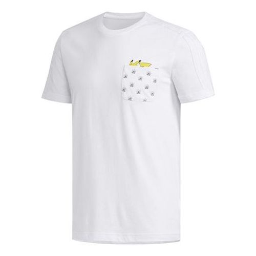 Neo x POKMON Crossover Series Pikachu Printing Pocket Short Sleeve White