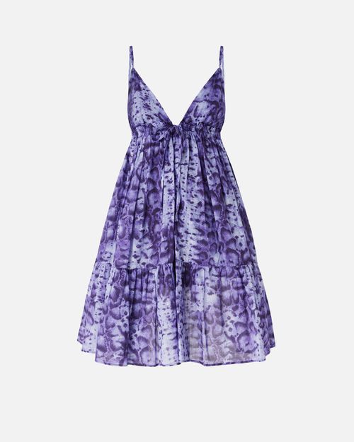 Mini dress with snake print - 44