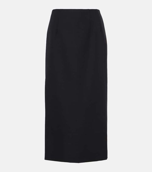 Grisaille virgin wool pencil skirt