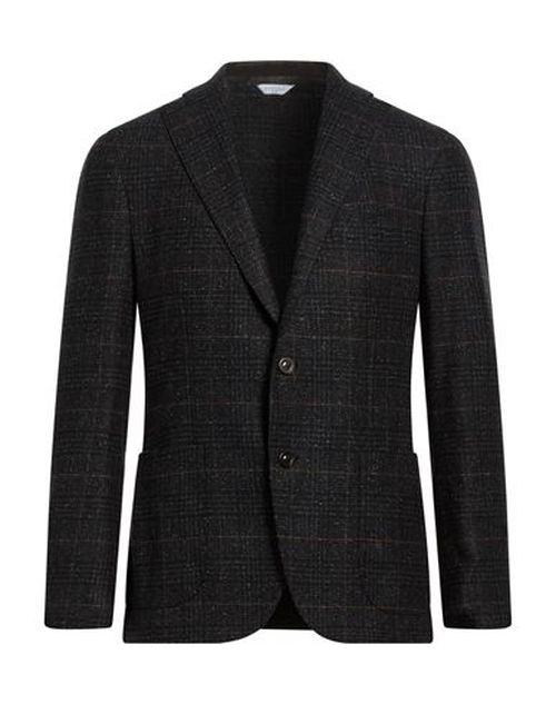 Man Blazer Black Size 36 Virgin Wool, Polyamide, Silk, Polyester, Elastane