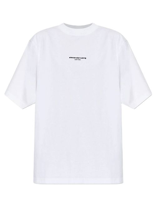 White Logo Crew Neck T-Shirt