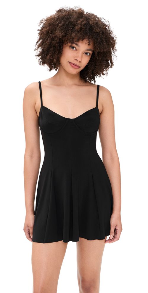 Underwire Pickleball Dress Black