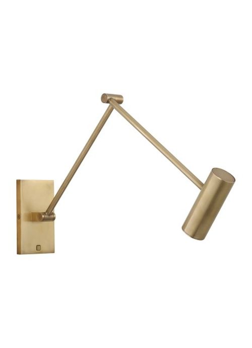 Natural Brass LED Wall Sconce from the Ponte Collection