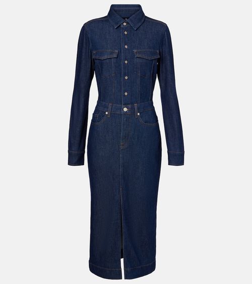 Denim shirt dress