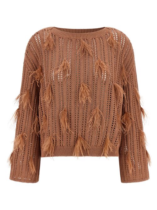 Ostrich Feather Sweater