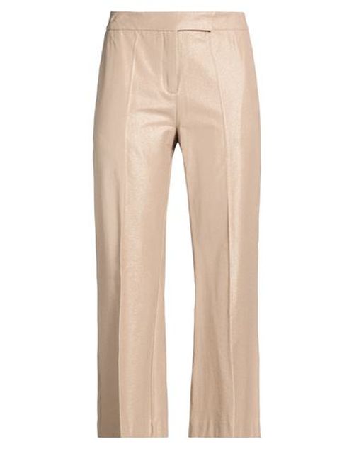 Pièce. Woman Pants Sand Size 2 Cotton, Elastane, Metallic fiber