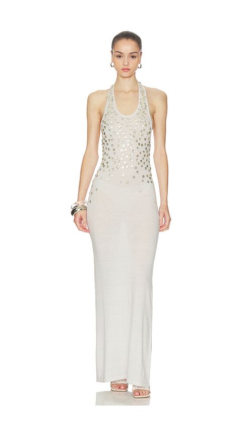Aya Muse Oriel Maxi Dress in Elephant. XS also in L
