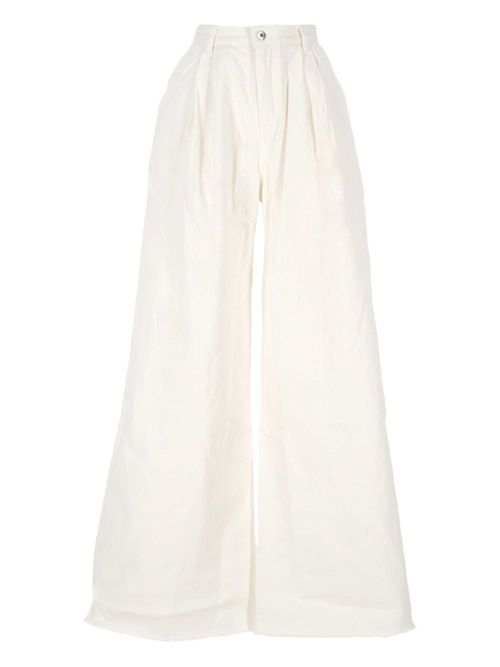 Cotton trousers - White