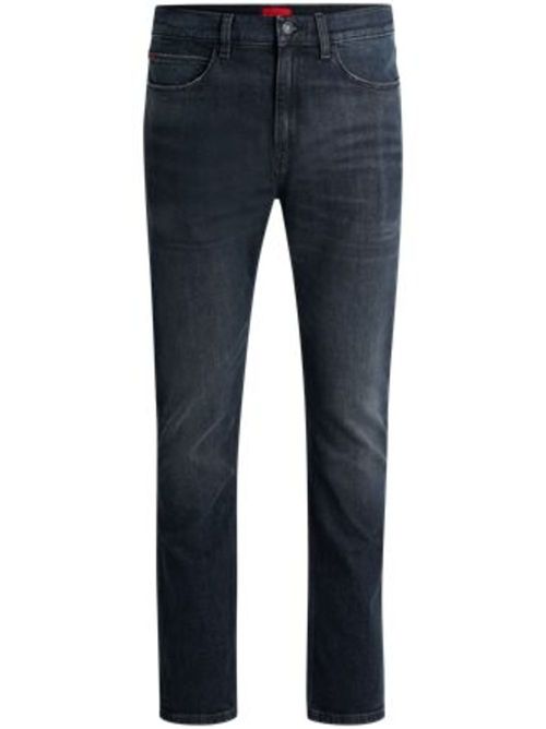 Faded-effect slim-cut jeans - Blue