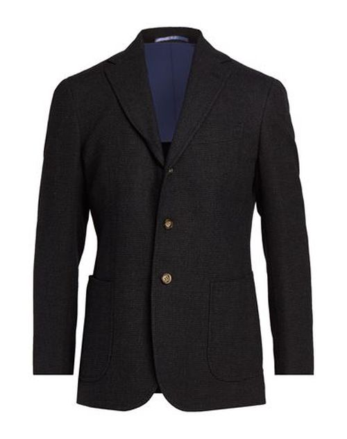 Man Blazer Charcoal Size 38 Cotton, Wool