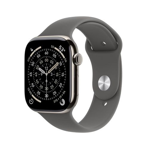 Watch Series 11 GPS + Cellular 42mm Titanium Case:- Natural
