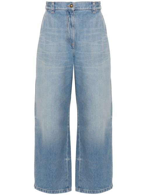 High-rise wide-leg jeans - Blue