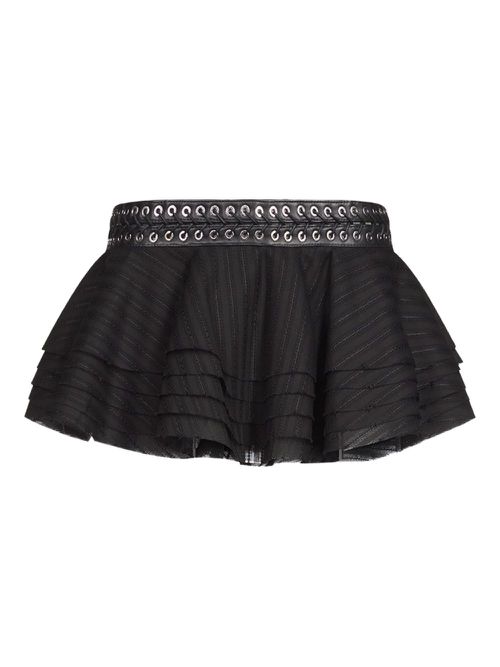 Ludovic de Saint Sernin Charlotte micro skirt - Black