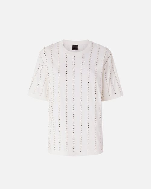 T-shirt with jewel stripes