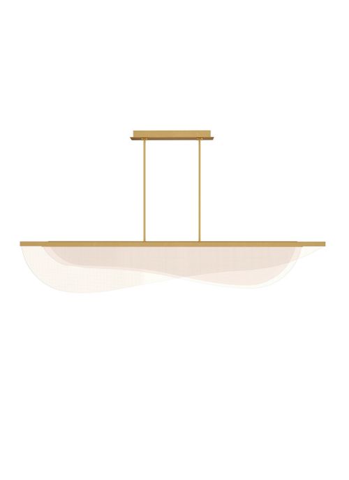 Plated Brass LED Suspension from the Nyra Collection