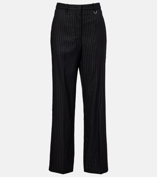 Noanda pinstriped wool-blend straight pants