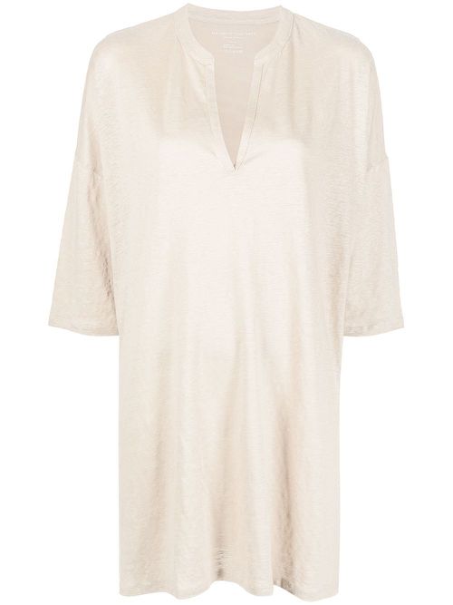 Three-quarter sleeve tunic - Neutrals