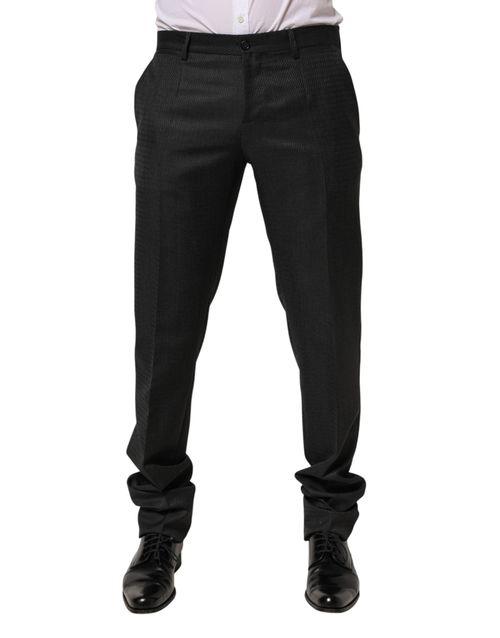 Wool Formal Dress Trousers — Black