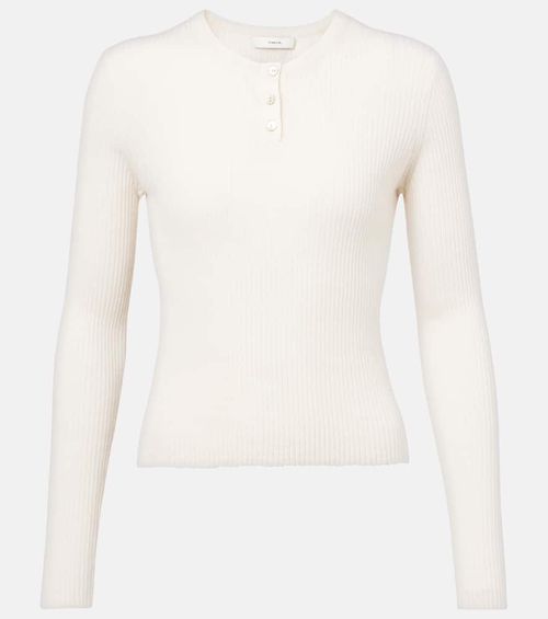 Cashmere and silk Henley shirt