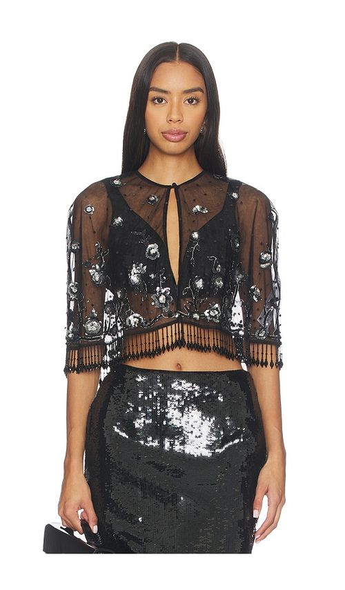 AFEW Rahul Mishra Mandala Cape in Black. L. Also in M, S