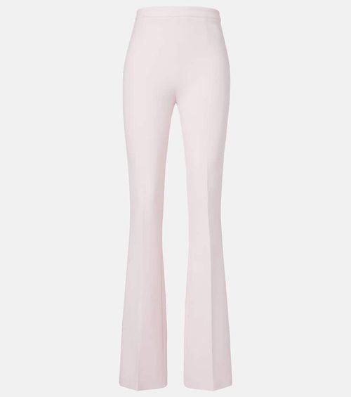 Alexa high-rise crêpe flared pants