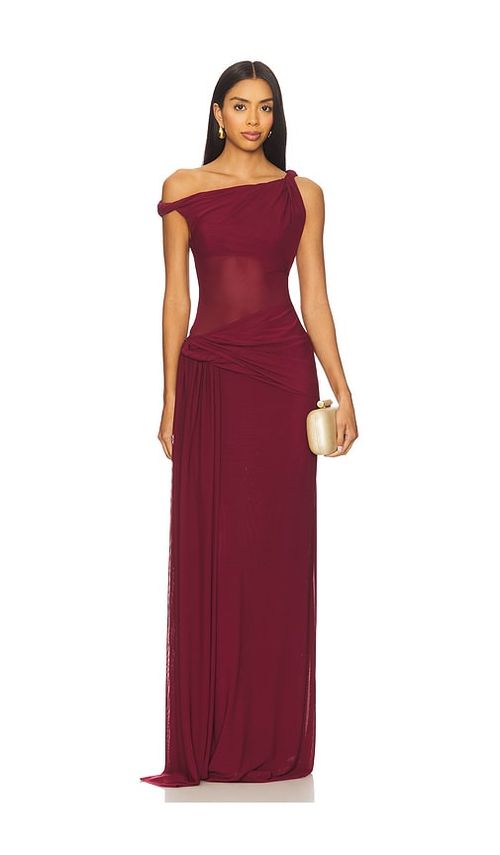 MISHA The Sisal Dress in Port. XXS also in L, M, S