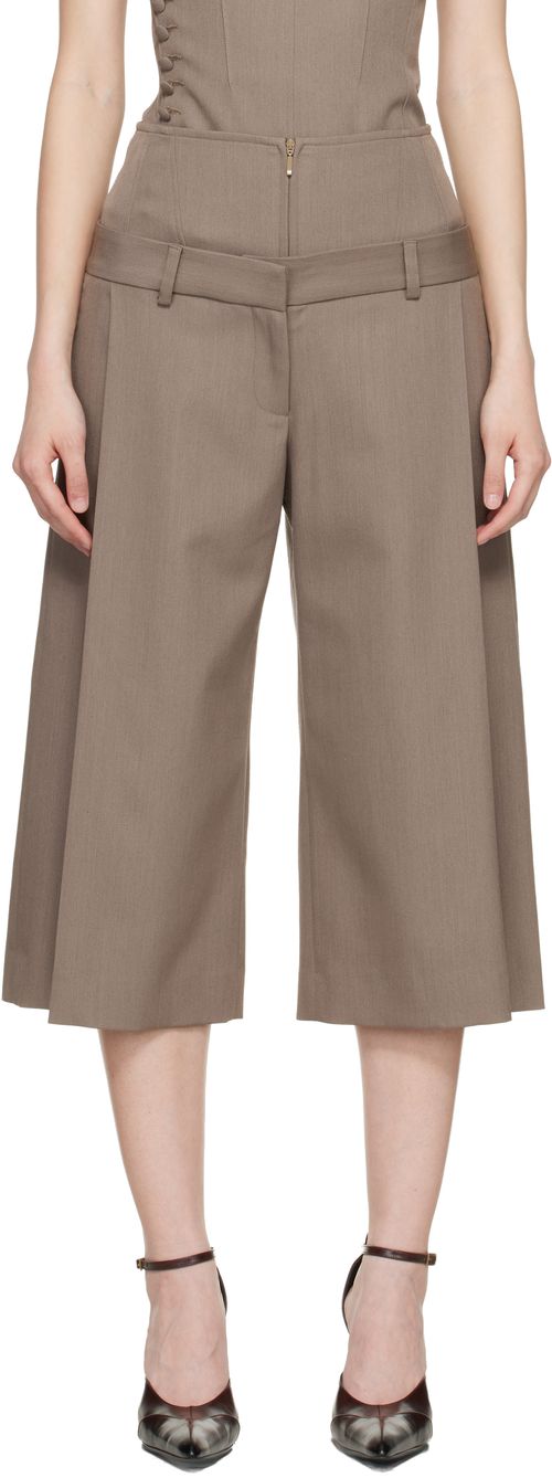 Taupe Jett Culottes Trousers