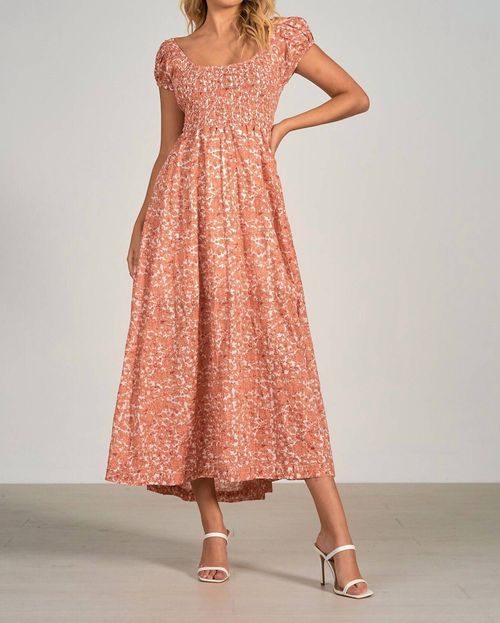 Maxi Dress In Salmon