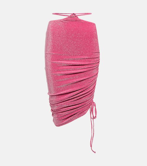 Ariel ruched midi skirt