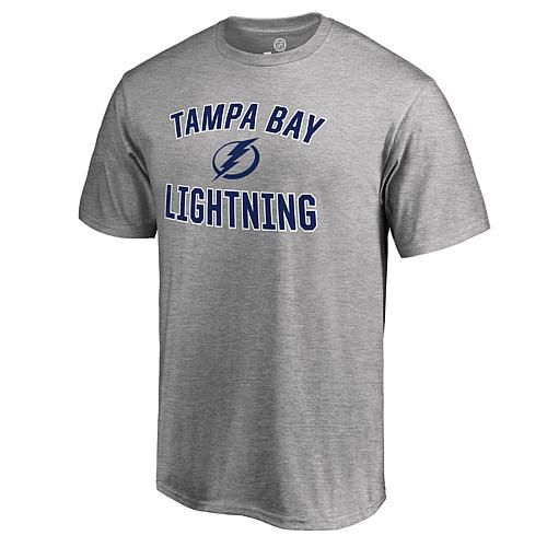 Men's Ash Tampa Bay Lightning Victory Arch T-Shirt - Size Large