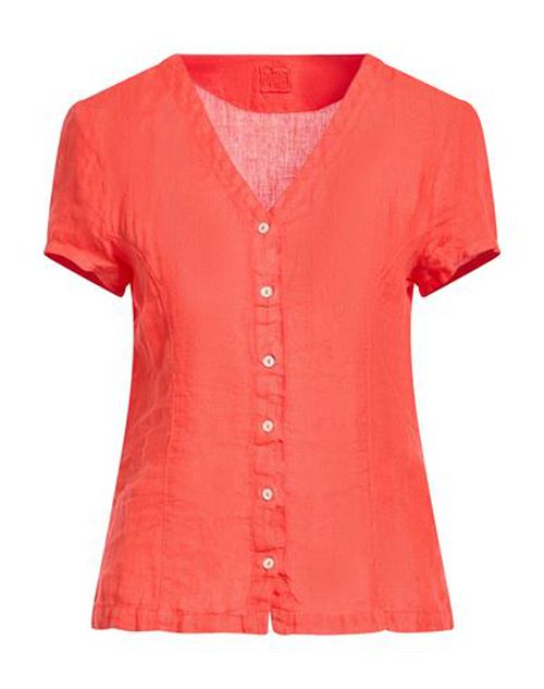 Woman Shirt Tomato red Size 6 Linen