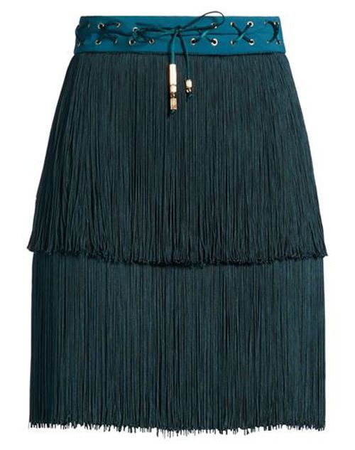 Woman Mini skirt Deep teal Size 8 Polyester, Elastane, Acetate