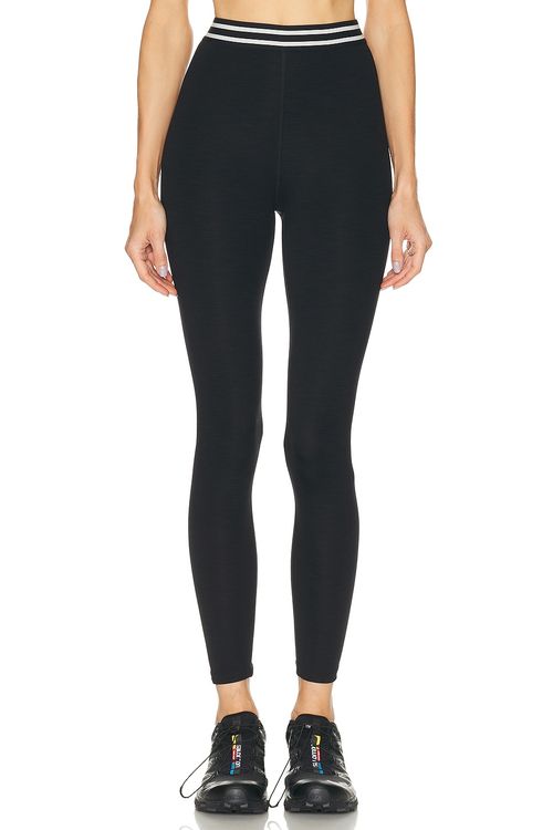 Splits59 Bailey High Waist Active Rib 7/8 Legging in Black - Black. M also in S, XS