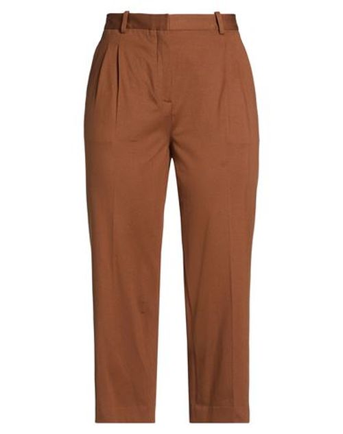 Woman Pants Brown Size 8 Cotton, Elastane