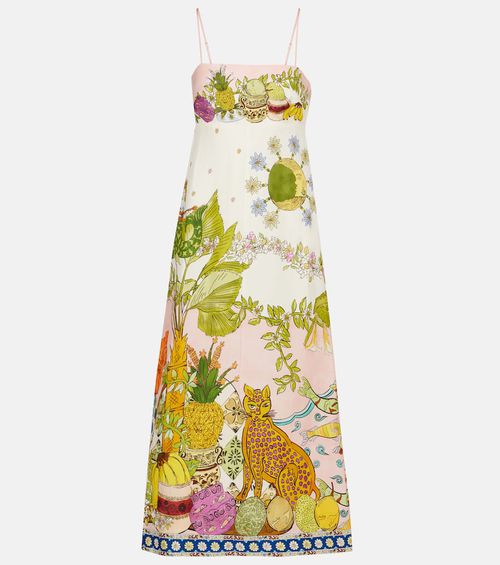 Alémais Hazel printed linen-blend maxi dress