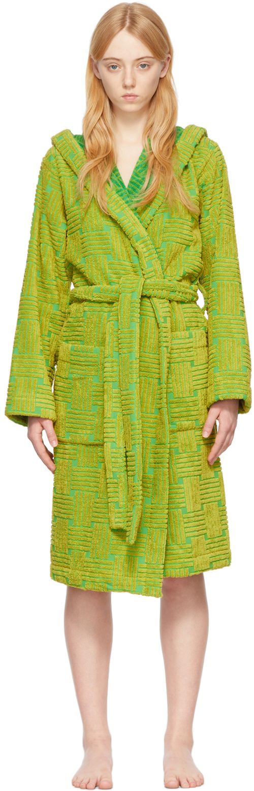 Green cotton robe