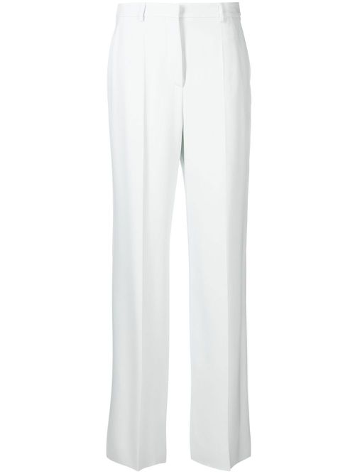 High-waisted wide-leg trousers - Grey
