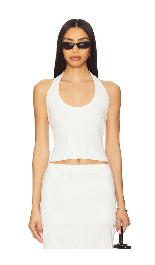 4th & Reckless Ivey Knit Halter Top in Ivory. -  XS also in L, M