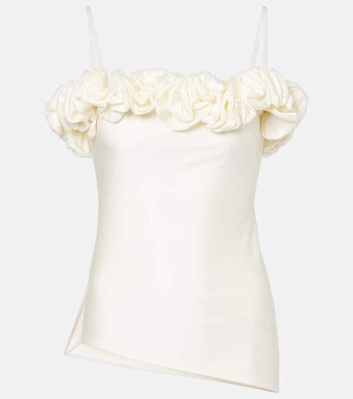 Ruffled off-shoulder top