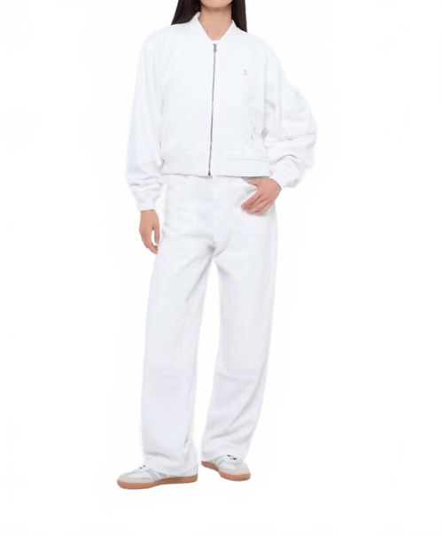 Ivy Bomber Jacket In White