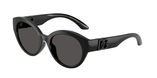 Dolce & Gabbana DX6010 Kids 501/87 Women's Sunglasses Black Size 47