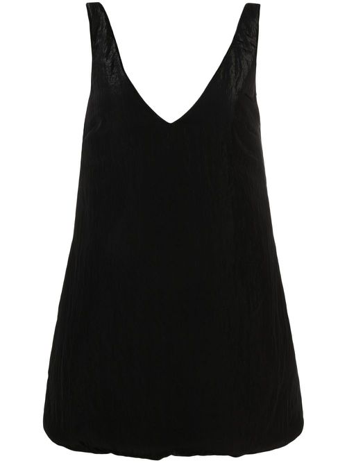 V-neck sleeveless dress - Black