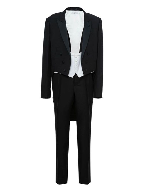 Peak-lapel tailcoat suit - Black