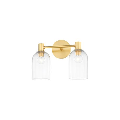 Mitzi Paisley Bathroom Vanity Light in Aged Bra