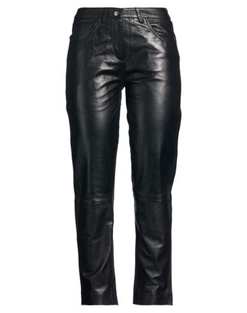 Woman Pants Black Size 2 Lambskin