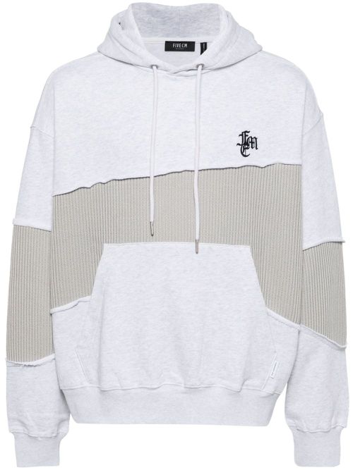 Patchwork hoodie - Grey