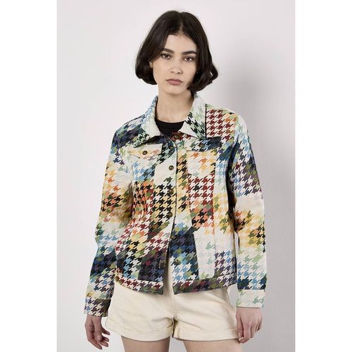 Apricot Colourful Dogtooth Jacket